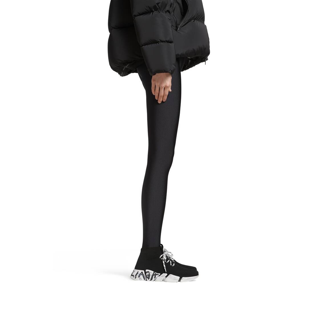 Women’s Speed 2.0 Lace-up Graffiti Recycled Knit Sneaker  in Black - Image 8